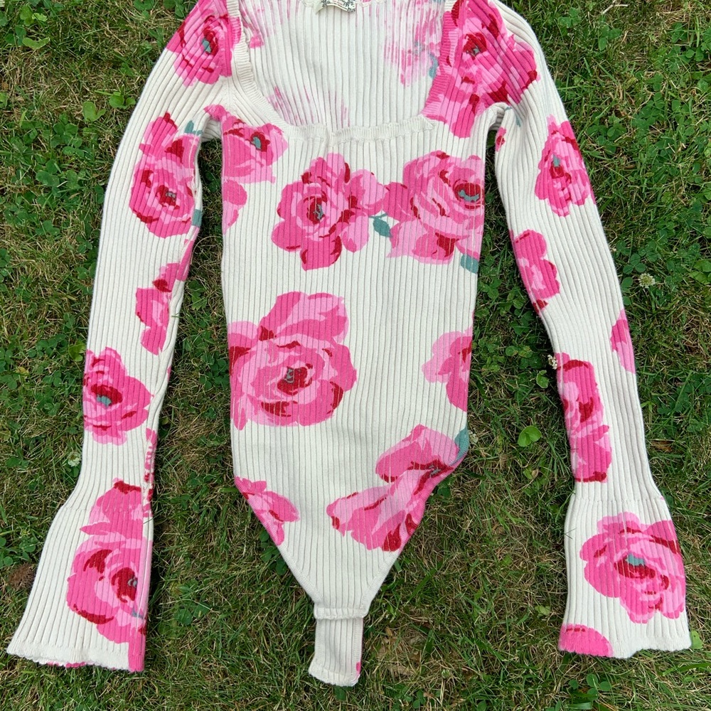Free people flower bodysuit